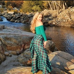 One of a Kind Maxi Skirt with Fishtail